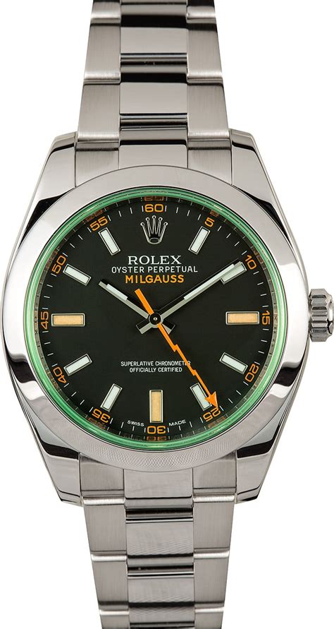 milgauss rolex green 2008|Rolex Milgauss price chart.